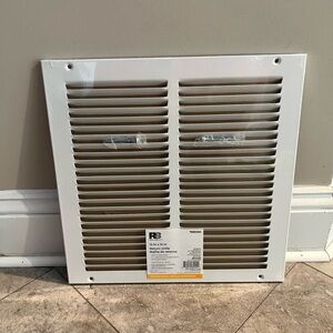 NEW‎ Reliabilt 12x12 White Steel Sidewall/Ceiling Return Grille